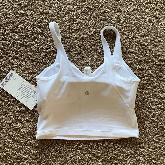 New w tags white Lululemon Align Tank sz 4 - Picture 3 of 7